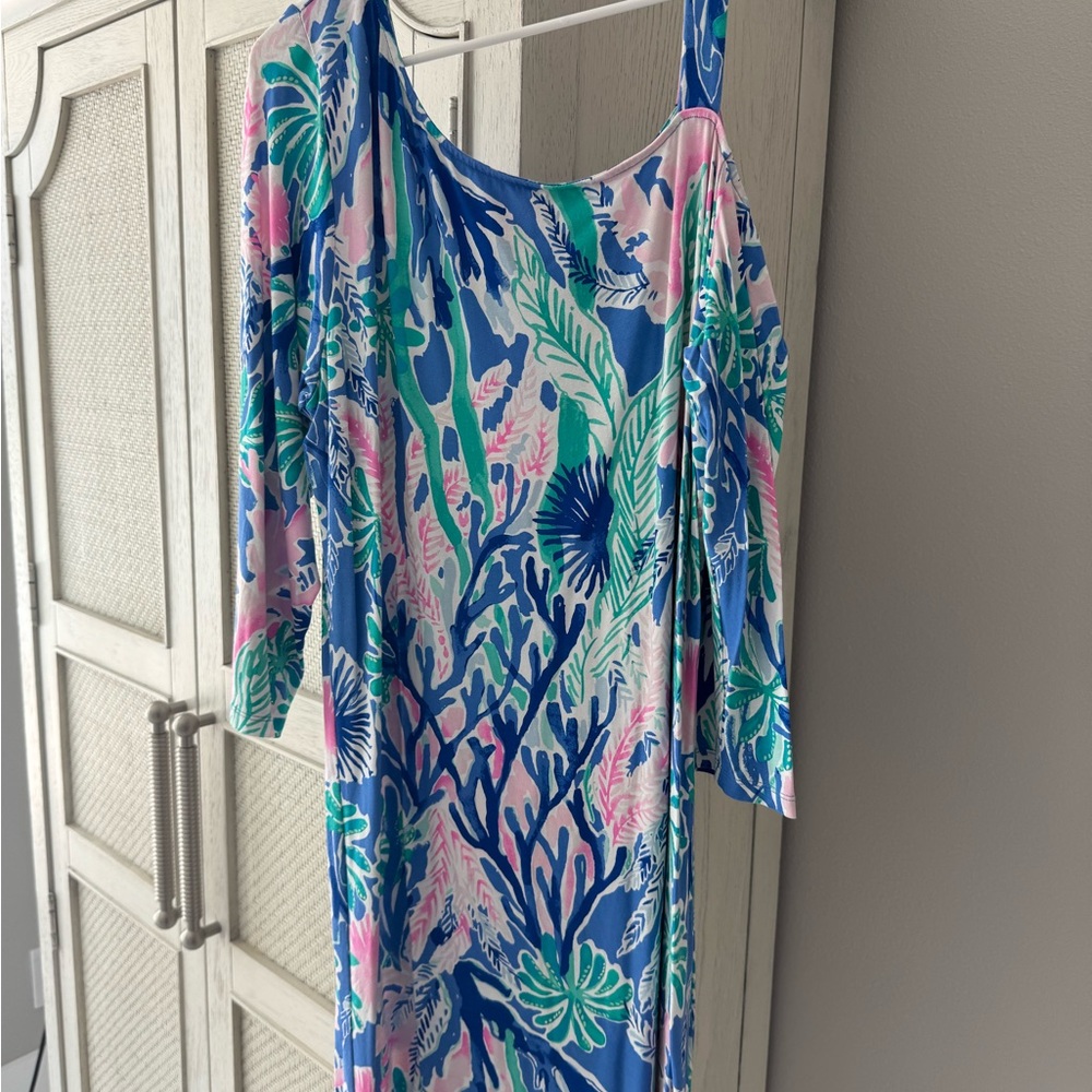 Lilly Pulitzer Blue and Green Dress
